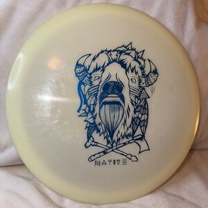 Gateway Discs Native Run Glow Disc 174G Rare Stamp Buffalo Bison